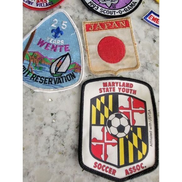 Misc Lot Of 11 Boy Scout Patches ‎ & A Boy Scout Handbook All 1990's Vintage - Picture 5 of 8